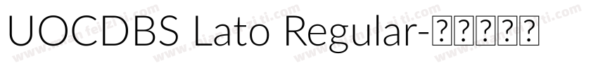 UOCDBS Lato Regular字体转换
